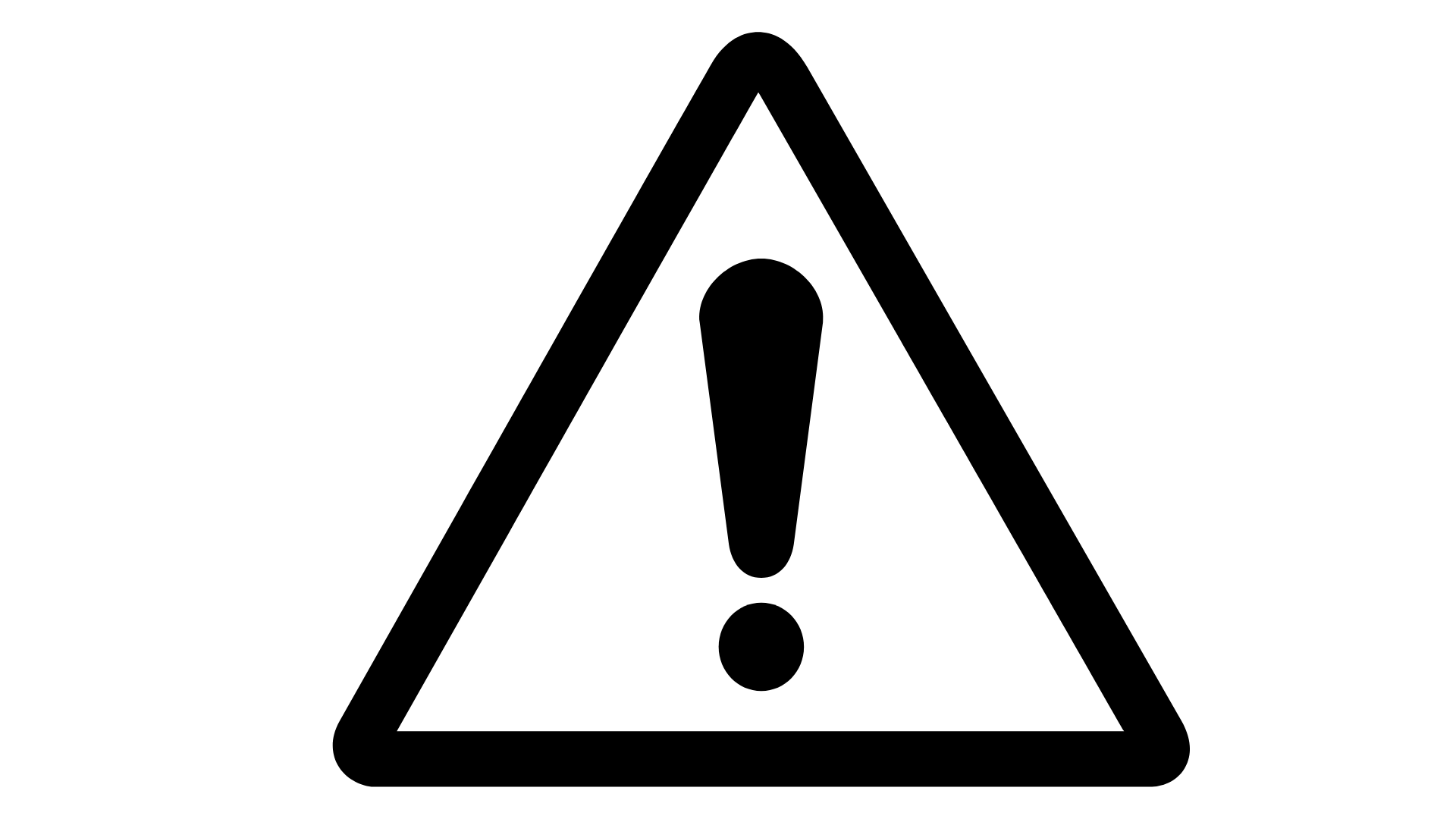 Warning sign with exclamation mark, emphasizing caution related to foundation repair issues in Minneapolis.